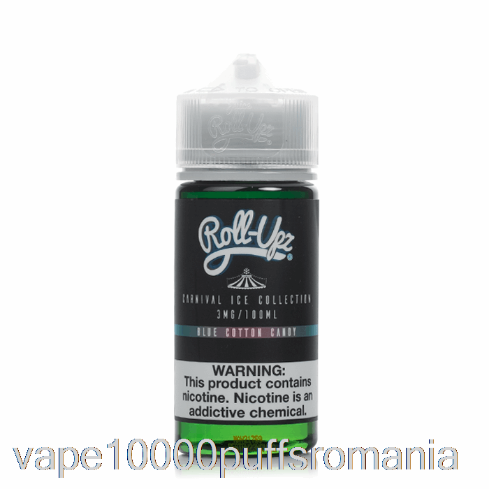 Vape Romania Ice Blue Vata De Zahăr - Carnaval - Juice Roll Upz - 100ml 0mg